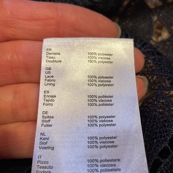 Maje navy lace dress - Picture 5 of 10